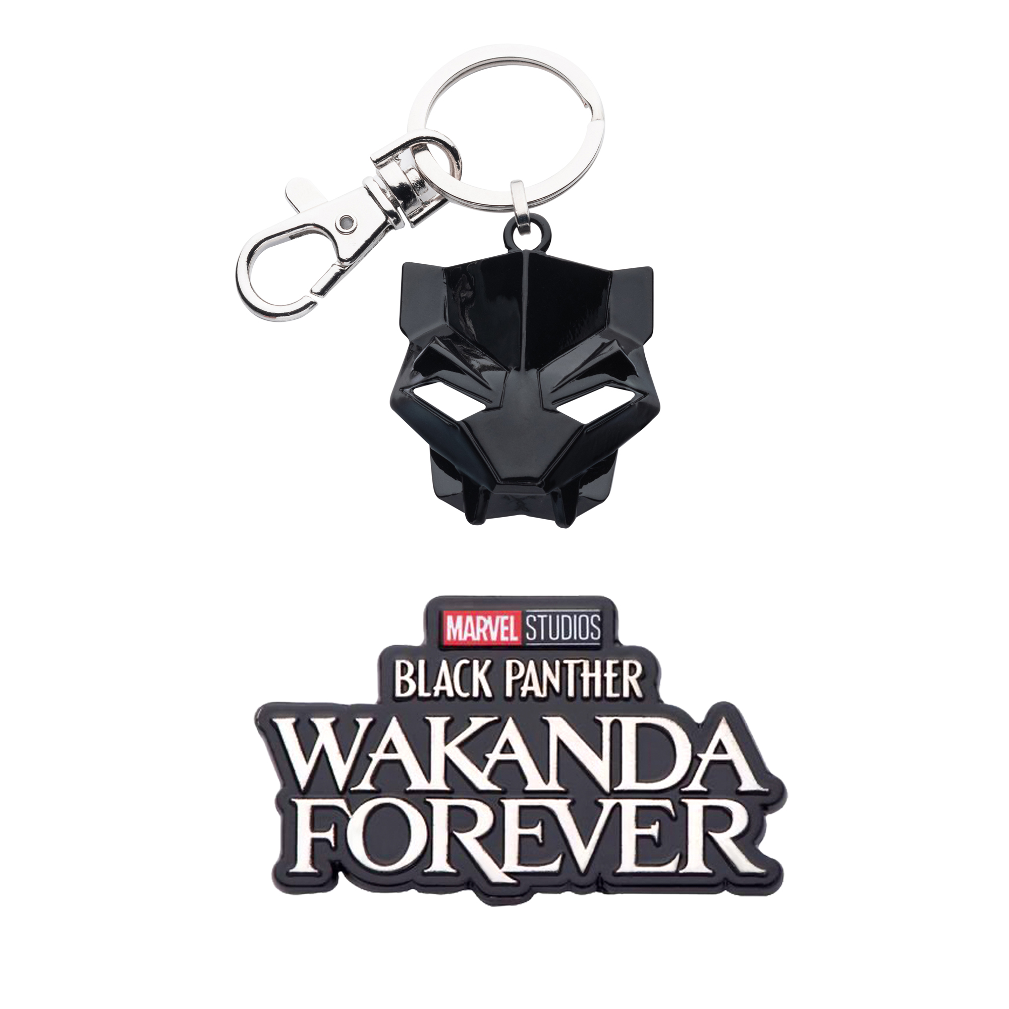 Black Panther WAKANDA FOREVER KEYCHAIN & PIN | eBay